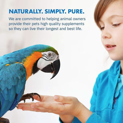 Healthygut™ Avian Probiotics Dietary Supplement for Parrots - All-Natural Digestive Support Formula (120 Servings)