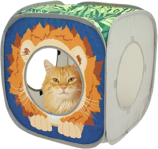 Safari Jungle Collapsible Cat Toy Cube Collection