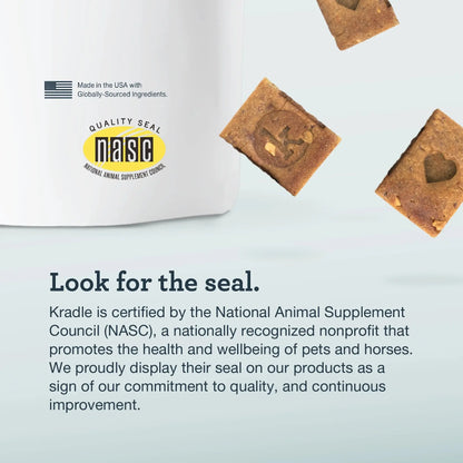 Calming Bliss Bar, Soft Bake Peanut Butter-Bacon Flavor Dog Dry Bar Treat, 2 Count