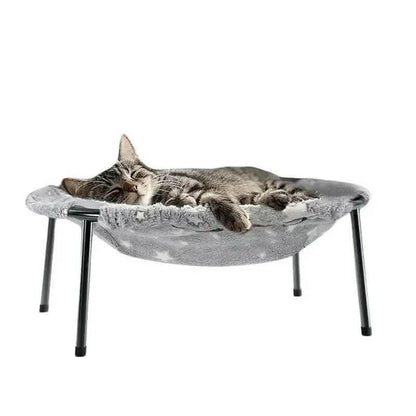 POMESEA Napping Spot,Desk & Floor Cat Hammock,Soft Elevated Pet Bed for Dogs & Cats, Glow in the Dark,Raised Cozy Hammock,Cat Lounge Furniture