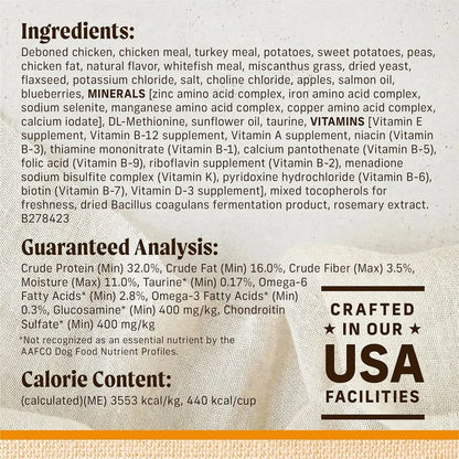 Lil' Plates Premium Grain-Free Dry Dog Food for Small Breeds, Featuring Real Chicken and Sweet Potato Kibble - 20 lb Bag