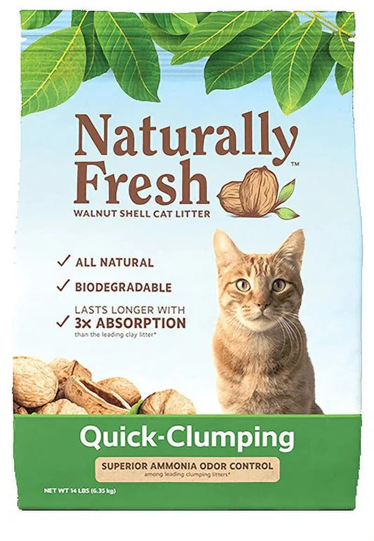 Quick Clumping Unscented, Walnut Shell Cat Litter, 26 Lb. Bag