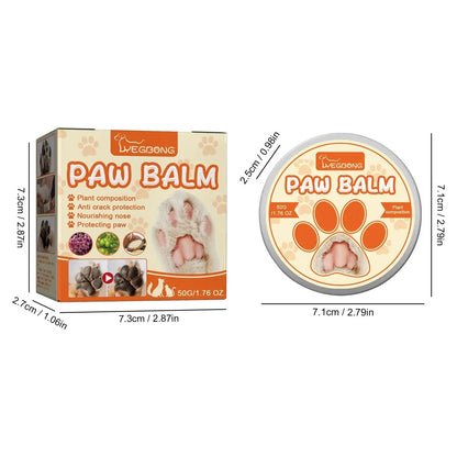 50/100G Dog Paw Balm Pet Paw Moisturizing Natural Cream Dog Cat Paw Wax & Pet Nose Balm Protectors Pet Supplies and Pet Grooming