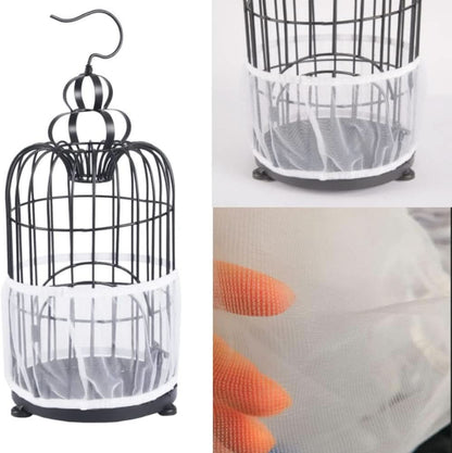 Large Breathable Washable Mesh Bird Cage Cover with Seed Catcher Guard - Available in 4 Colors