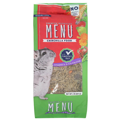 (3 Pack) Menu Chinchilla Food with Timothy