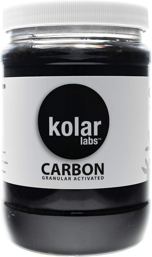 Crystal Cal Activated Carbon - Premium Activated Charcoal for Aquariums and Fish Tanks, Large Jar