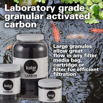 Crystal Cal Activated Carbon - Premium Activated Charcoal for Aquariums and Fish Tanks, Large Jar