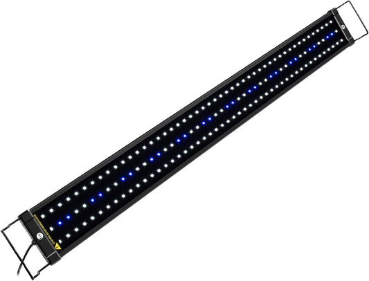 ClassicLED Aquarium Lighting System with Adjustable Brackets, White and Blue LED Options, Compatible with 36 to 48 Inch Tanks, 25 Watts