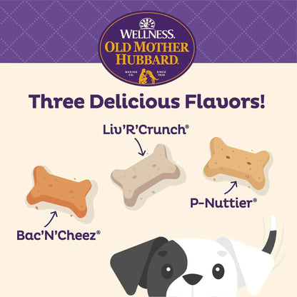 (4 Pack)  by Wellness Classic Savory Mix Baked Biscuit Treats for Dogs, Mini 16 Ounce Bag