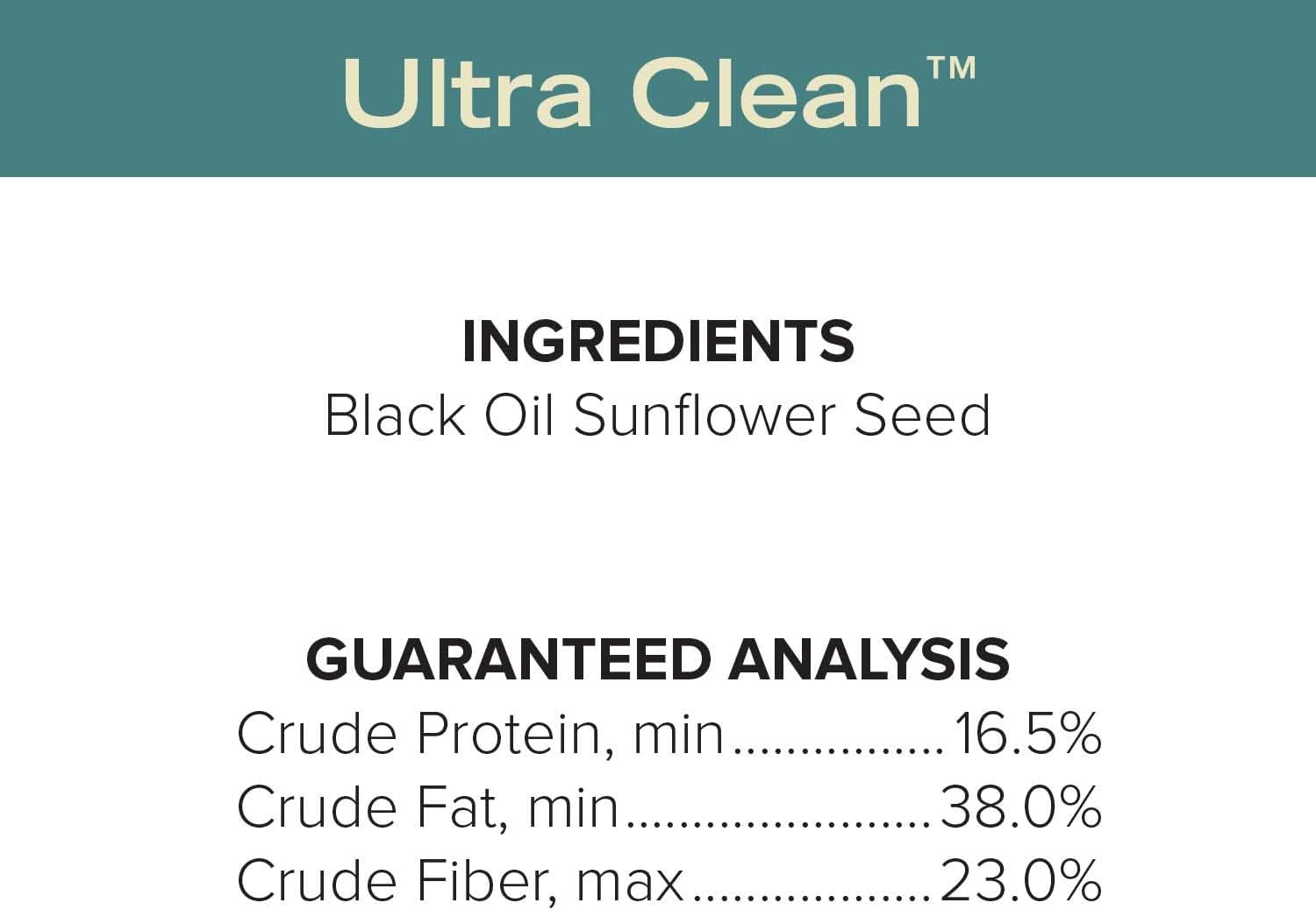 Premium Black Oil Sunflower Wild Bird Seed - High Protein Blend for Attracting Cardinals, Doves, Woodpeckers, and More - Shell-Free Mix for Outdoor Feeders - Made in the USA - 4 Pound Bag