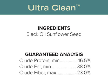Premium Black Oil Sunflower Wild Bird Seed - High Protein Blend for Attracting Cardinals, Doves, Woodpeckers, and More - Shell-Free Mix for Outdoor Feeders - Made in the USA - 4 Pound Bag