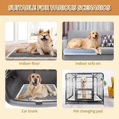 Extra Large Dog Pee Pads 28" x 34", 40 Count, Activated Carbon Charcoal Training Pads with Adhesive, Disposable Potty Pads for Dogs and Cats
