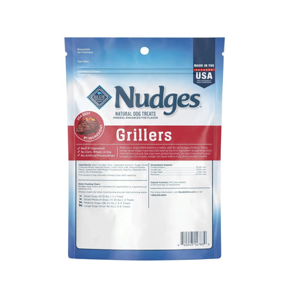 Nudges Grillers Natural Dog Treats Made with Real Steak, 5-Oz. Bag