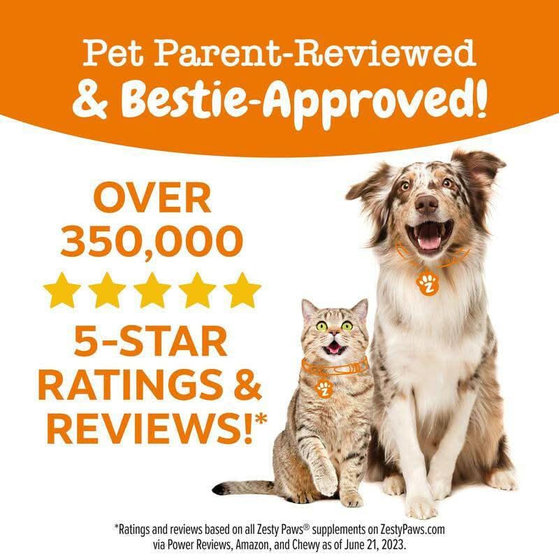 Zesty Paws 8-In-1 Chewable Multivitamin Bite for Dogs, Soft Chew Immune Support Dog Treats Supplement 8 in Dog Supplements