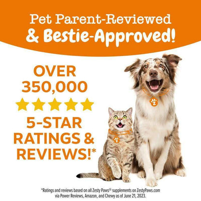 Zesty Paws 8-In-1 Chewable Multivitamin Bite for Dogs, Soft Chew Immune Support Dog Treats Supplement 8 in Dog Supplements