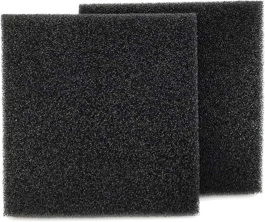 Bio Sponge Filter Media Pads, Customizable Foam Sponges for Aquarium Fish Tanks (9" x 9" x 1", 2 Pack)