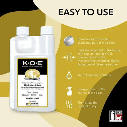 Essential Pet Care Kit: A.O.E. 8oz Spray and Apricot K.O.E. 16oz Concentrate (2 Pieces)
