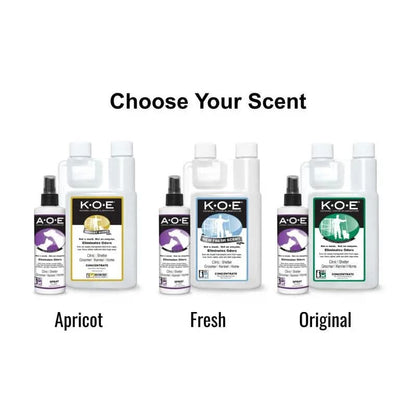 Essential Pet Care Kit: A.O.E. 8oz Spray and Apricot K.O.E. 16oz Concentrate (2 Pieces)