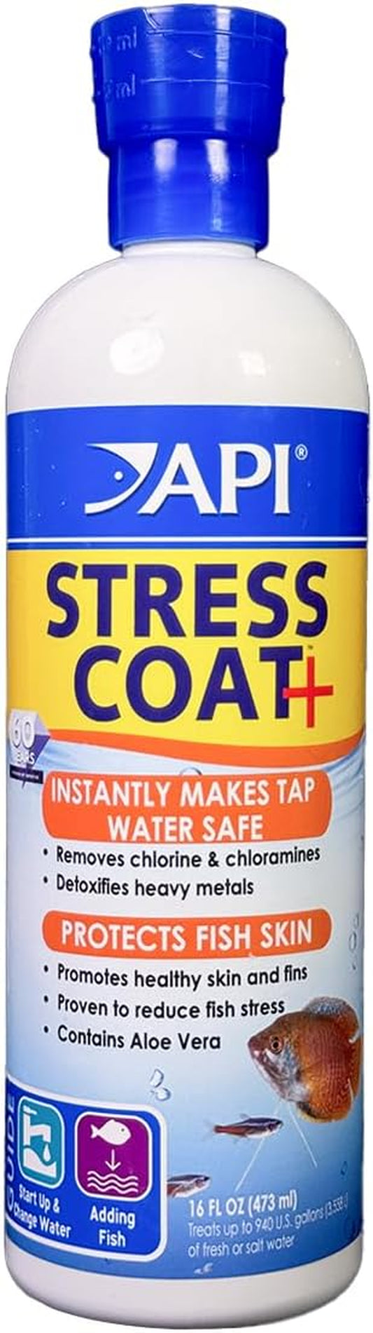 Stress Coat Aquarium Water Conditioner - 16 oz Bottle