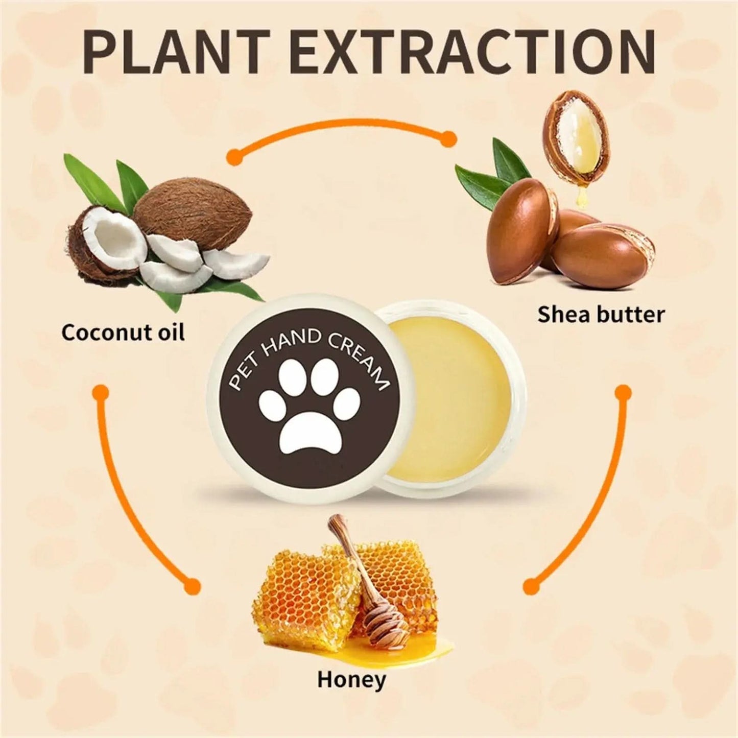 Pet Paw Care Cream - Nourishing Balm for Dog and Cat Paw Protection and Foot Care