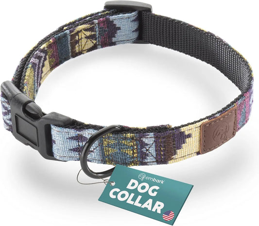 Embark Adventure Dog Collar - Premium Adjustable Nylon Collars for Large Breeds with Robust Buckles and Enhanced Comfort