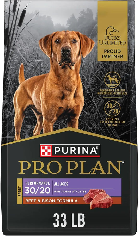 Sport Performance 30/20 Beef and BISON Dry Dog Food - 33 lb Bag