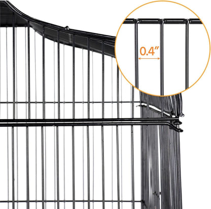 Large Open Play Top Bird Cage with Stand for Parakeets, Finches, Canaries, and Lovebirds