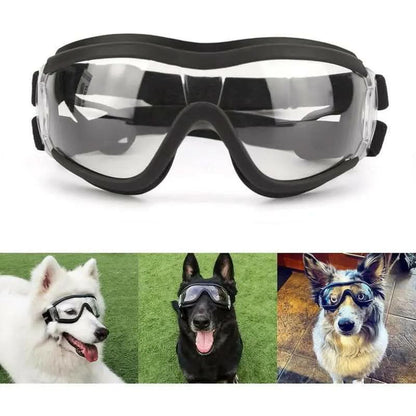 Dog Goggles Large Breed, Large Dog Sunglasses Eye Protection for Dogs Windproof Goggles for Medium Large Dog Riding Biking Driving, Black