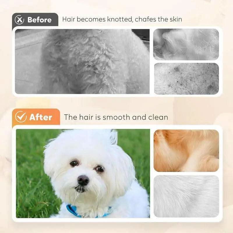 Pet Bath Brush 2 in 1 Dog Bath Brush with Built-In Shampoo Dispenser Multi-Functional Dog Bath Brush for Long & Short Haired Dogs Cats Shower