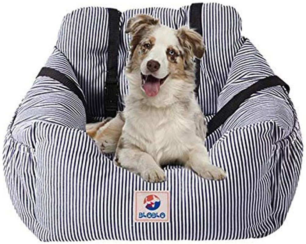 Pet Booster Seat for Dogs - Travel Safety Car Bed with Storage Pocket