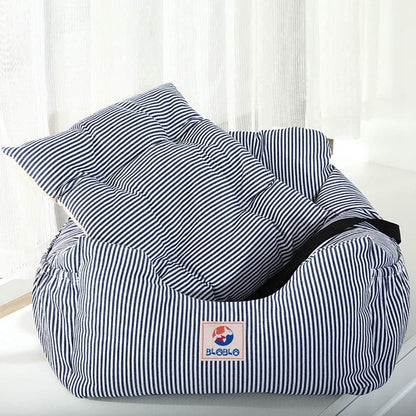 Pet Booster Seat for Dogs - Travel Safety Car Bed with Storage Pocket