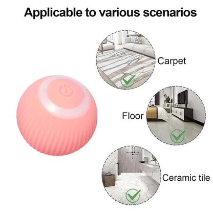 Smart Electric Dog and Cat Toy: Automatic Rolling Ball for Small Pets - Engaging Self-Moving Play Accessory