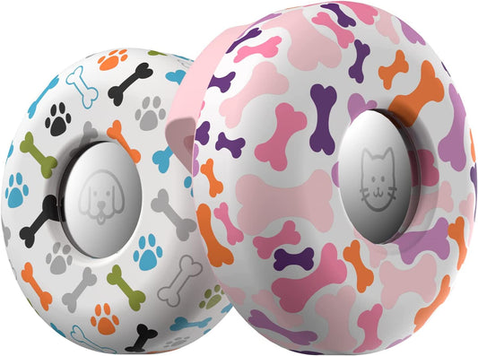 Airtag-Compatible Dog Collar Holder - 2 Pack Silicone Case for Apple Airtags, Anti-Lost GPS Tracker for Cats and Dogs, Suitable for Collars, Harnesses, and Backpacks