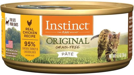 Original Grain-Free Real Chicken Recipe Natural Wet Cat Food, 5.5 Ounce (Pack of 12)