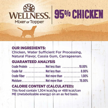 95% Chicken Grain-Free Natural Wet Dog Food, 13.2 Ounce Can (Pack of 12)