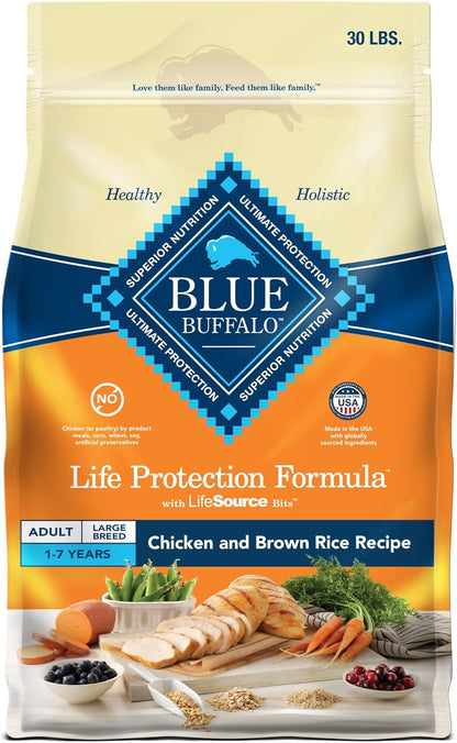 Life Protection Formula Large Breed Adult Dry Dog Food with Chicken & Brown Rice, 30 lb Bag - Supports Joint Health and Lean Muscle Development with Natural Ingredients