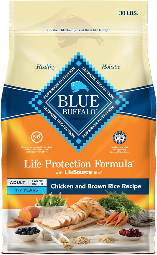 Life Protection Formula Large Breed Adult Dry Dog Food with Chicken & Brown Rice, 30 lb Bag - Supports Joint Health and Lean Muscle Development with Natural Ingredients
