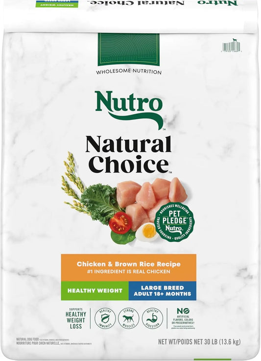 Natural Choice Adult Large Breed Healthy Weight Dry Dog Food with Chicken and Brown Rice, 30 lbs