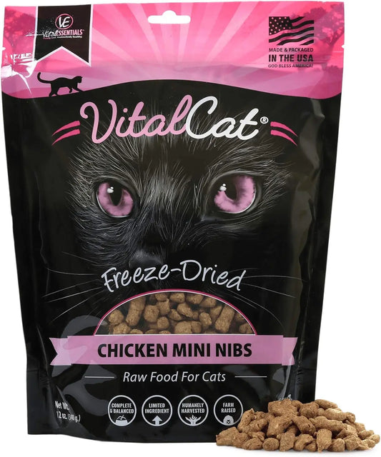 Freeze-Dried Chicken Mini Nibs Cat Food, 12 oz