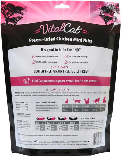 Freeze-Dried Chicken Mini Nibs Cat Food, 12 oz