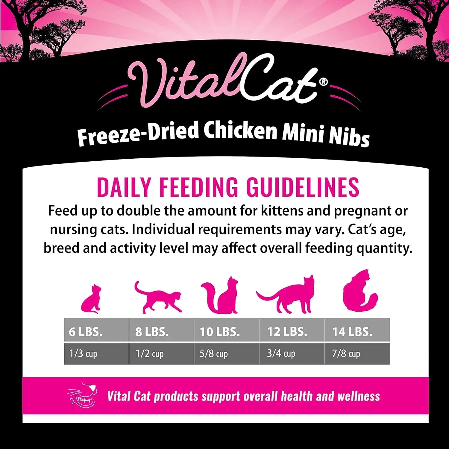 Freeze-Dried Chicken Mini Nibs Cat Food, 12 oz