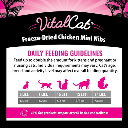 Freeze-Dried Chicken Mini Nibs Cat Food, 12 oz
