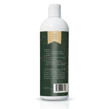 5-in-1 Dog Shampoo for Sensitive Skin – Cleansing, Conditioning, Deodorizing, Moisturizing, and Detangling with Coconut, Oatmeal, and Aloe – 16 Fl Oz
