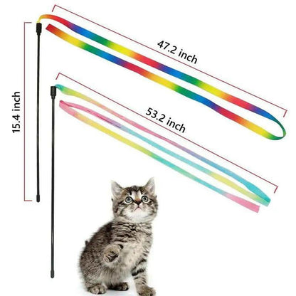 Cat Toys 24Pcs Kitten Toy Set - Colorful Two-Way Interactive Tunnel Toy Kit for Hide and Seek Training