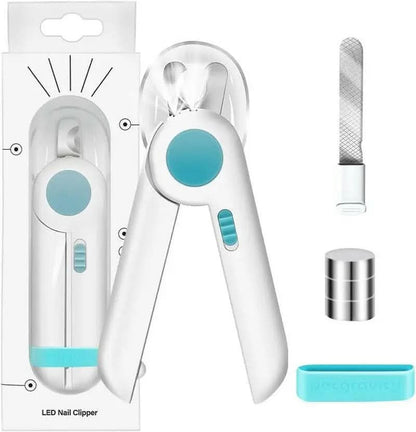 Dog Cat Nail Clippers and Trimmer Free Nail File Clippers with LED Light to Avoid Over-Cutting Nails