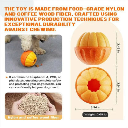 KADTC Frostlick Frozen Lick Treat Tray Toys Kibble Dispensing Dog Toy Durable Chew Ball for Dogs Freeze Orange Peanut Butter Filling DIY Food Interactive Puppy Stuffable Crate Enrichment Balls