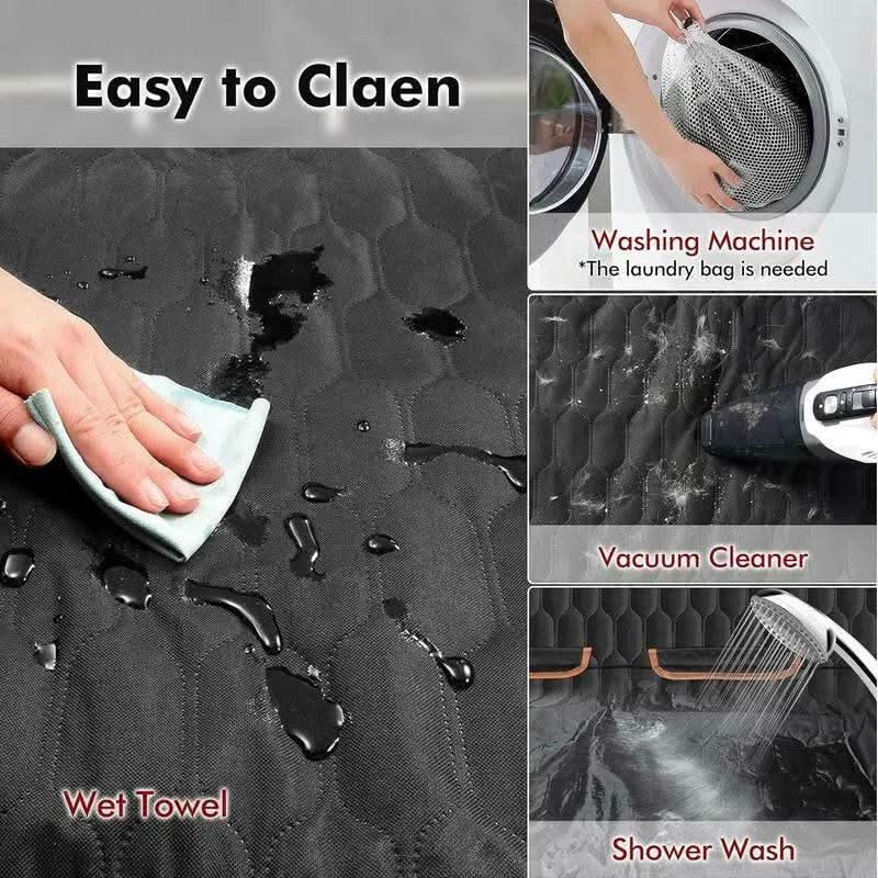 [NEW!] Dog Car Seat Cover for Back Seat, 100% Waterproof Dog Hammock Scratchproof, 600D Nonslip with Mesh Window and Storage Pocket, Cars Trucks SUV