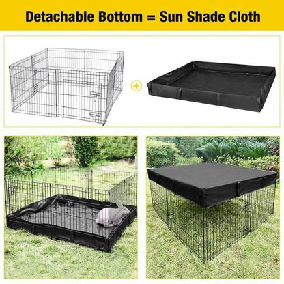 【On Sale】Aivituvin-Air71 Bunny Playpen| Guinea Pig Playpen with Floor,Petlife,Dog Playpen,Rabbit Playpen,Dog Crate,Metal Pet Fence with Pad