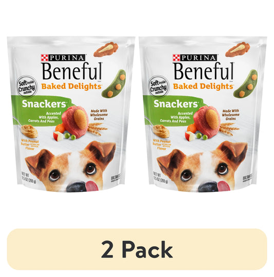 (2 Pack)   Dog Training Treats for Dogs, Baked Delights Snackers