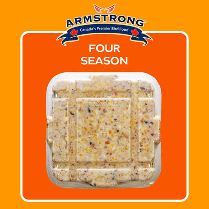 Armstrong Wild Bird Food Four Season Suet Cake, 11.3Oz (Pack of 12)